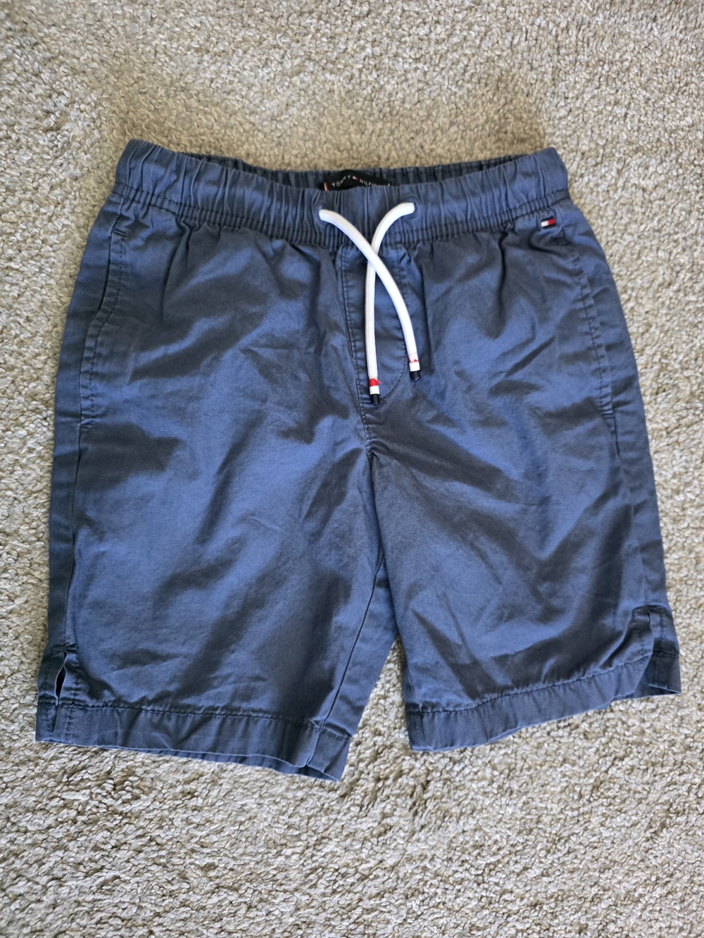 Tommy Hilfiger Men’s Dark Blue Elastic Drawstring Hybrid Shorts